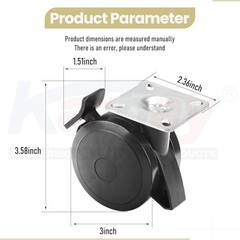 4 Pack 69828 69827 Locking Caster/Grill Wheels for Weber Spirit 200/300 Series