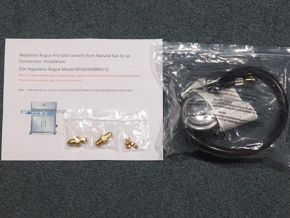 Natural Gas to LP Conversion Kit for Napoleon Rogue Model RPS625RSIBNSS-2