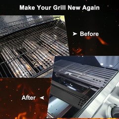 3-Pack Grill Heat Plates Parts for Nexgrill, 14.6″ Porcelain Steel Heat Tents…