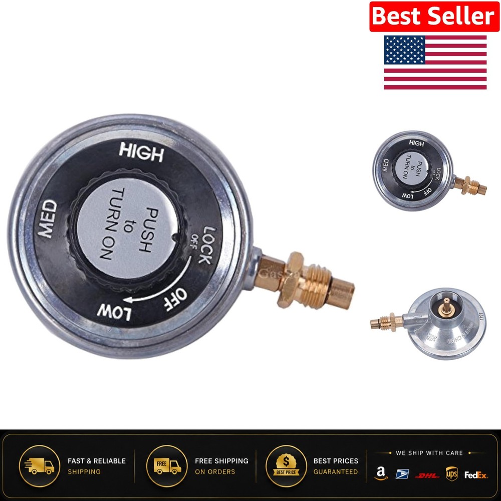 High-Performance Grill Control Valve Regulator – 2.85″ Metal Design, 250 Psi