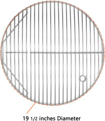 19.5″ 304 Stainless Steel round Grill Grates for Char-Griller Akorn