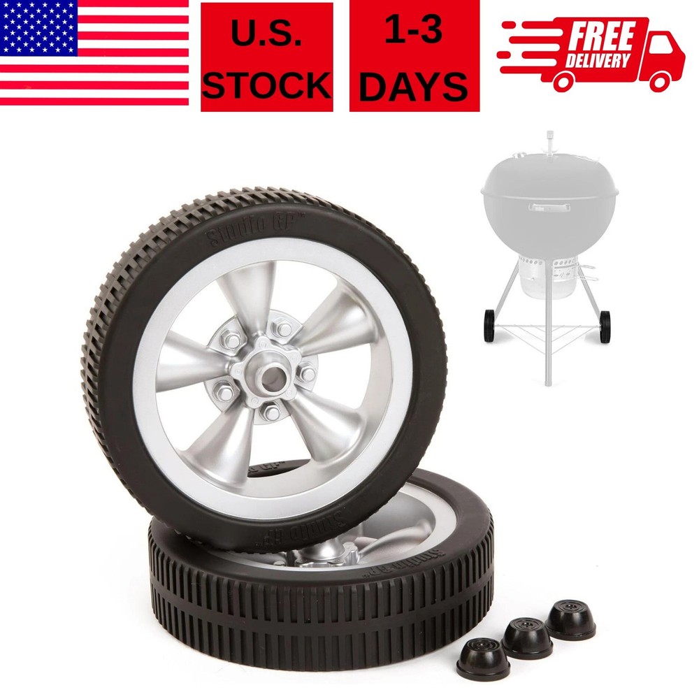 Replacement Wheels Compatible with Weber Kettle Grills – 6-inch Replacement…