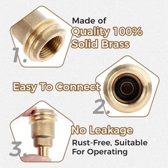 High-Quality Propane Fitting Adapter with 1/4″ Male Pipe Thread – Durable Design