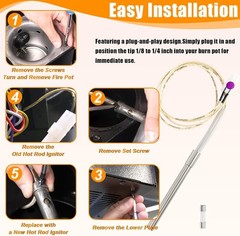 Pellet Grill Igniter Rod Kit for Pit Boss Traeger Camp Chef – 304 SS Heating …