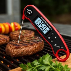 Meat Thermometer – Instant Read Digital Cooking for Red and Black