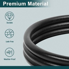 Versatile 5 FT Propane Hose with Heavy-Duty Brass for RVs, Grills & Fire Pits