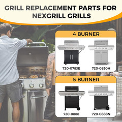 2 Porcelain Cast Iron Cooking Grates 17″ For Nexgrill Gas Grill Replacement Part