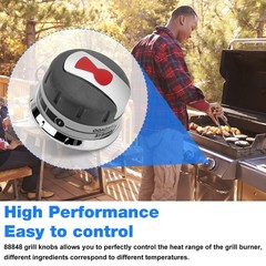 Replacement Burner Knobs for Weber Genesis 300 Series Gas Grill – 3 Pack, Fits 2