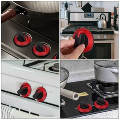 3 Pcs Gas Stove Knob Grill Universal Replacement Knobs Camping Parts