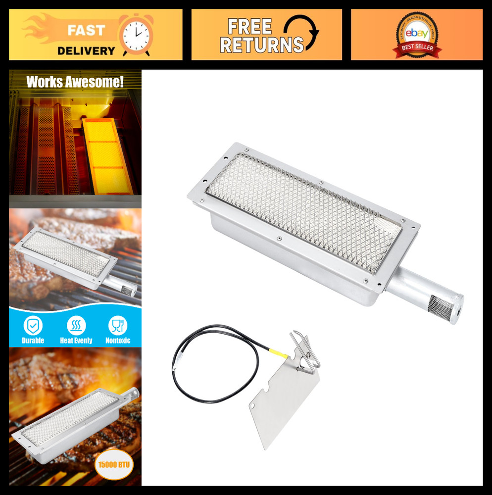 Premium Infrared Ceramic Burner Replacement for Smoke Hollow Grills, Silver