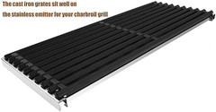 Infrared Emitter and Grill Grates 18 7/16″ for Charbroil Commercial Tru-Infrared