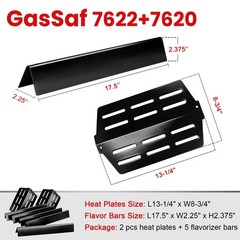 7620 Flavorizer Bar, 7622 Heat Deflectors Replacement for Weber 7621 65505 Ge…