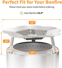 Heat Deflector for Solo Stove Bonfire, 19.5″ Solo Stove Bonfire Accessories