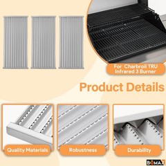Cooking Grate & Grill Emitter 17″ for Charbroil TRU Infrared 3 Burner Grill – 3