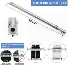 Grill Burners Heat Plates Igniter Replacement Parts for Weber Genesis 300 Series