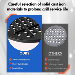 KJ-MFG23 Cast Iron Fire Grate Replacement Parts for Kamado Joe 18 Inch Classic S