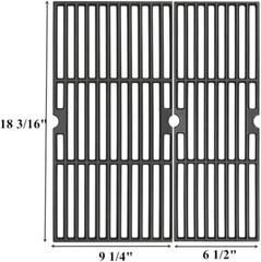 18″ Grill Grates Cast Iron Replacement Parts for Charbroil Performance 2 Burner