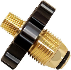 Soft Nose POL Propane Gas Fitting with 1/4″ NPT Male LP Tank Atapter 100% Solid