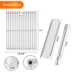 Nexgrill 720-0830H Grill Parts 17″ Grate Burner Heat Plate Igniter Kit