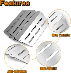 Flavorizer Bars Burner Tube Heat Deflectors Replacement for Weber Genesis 300