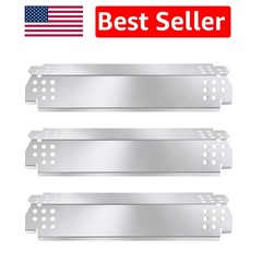 Rust Resistant Stainless Steel Grill Heat Plate Shields – 3 Count Replacement