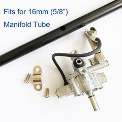 45° BBQ Grill Gas Valve for 5/8″ Manifold Tube Valve Stem OD 5/16″ Orifice
