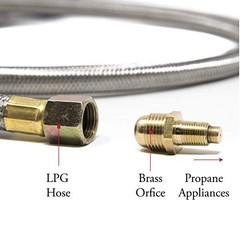 “Regulador De Gas Propano 3/8 4 Pies y Manguera 0 a 20 PSI Ajustable Para Estufa