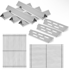 SS Grill Grates Flavorizer Bars Heat Deflectors Compatible Weber Genesis II 300