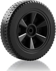 BBQ Grill Replacement Wheels, 7 Inch Plastic Set of 2 for Easy Assembly