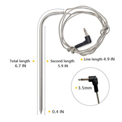 Meat Probe Pellet Grills for Pit Boss and Pellet Smokers Parts 2-Pack