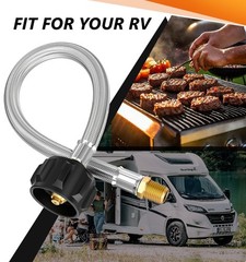 NUPICK 12 in RV Propane Hoses, Propane Pigtail Hose with 1/4″ Male NPT & QCC …