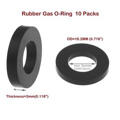 Propane Gas Adapter O-Rings, 10Pcs Propane Tank Gasket, Soft Rubber O-Ring