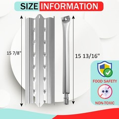 Broil King Baron Regal Grill Parts Heat Plates Burner Tubes Stainless 9221-64