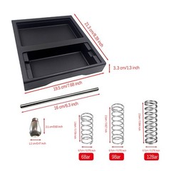 Extended Drip Tray for Gaggia Classic Pro with Optional Springs and Nozzle Set
