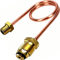 15-Inch Copper Propane Regulator Pigtail POL x 1/4 NPT – Durable Brass Line