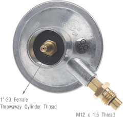 Propane Gas Grill Control Valve Regulator M12X1.5 Thread for Camping Grill