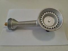 High-pressure Cast Iron Burner 4″ cup 9″ length Brass Orifice Air Shutter SH10 .