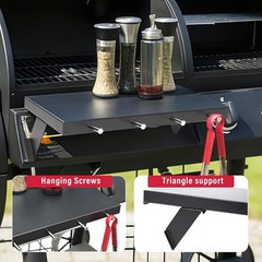 Custom Front Shelf for Oklahoma Joe’s Longhorn Grill – Heavy-Duty Tool Organizer