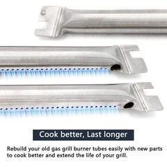 13Pcs Stainless Steel Flavorizer Bars and Burner Tube Kit Replacement for Web…