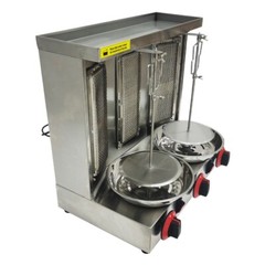 LP Gas Shawarma Grill Machine Vertical Kebab Oven Rotating Barbecue Grill