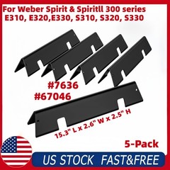 5-Pack 7636 Flavorizer Bars 67046 for Weber Spirit II 300 Series E310 Grill