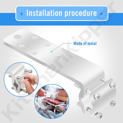 58182 Stow N’ Go Grill Rail Mount Bracket for Any Kuuma Stow N’ Go BBQ Grill, Fi