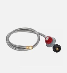 5FT High Pressure LPG Propane Gas Hose Regulator Adjustable Stainless Steel