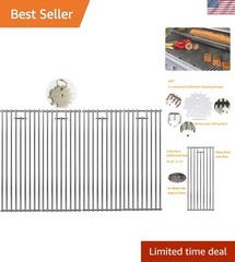 7mm Stainless Steel BBQ Grill Grate Replacement – 4 Pack for Lion & Bull Models
