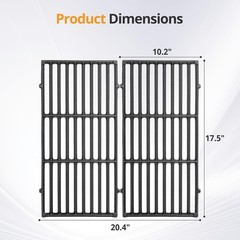 Cast Iron Grill Grates for Weber Spirit 200 2013-2017 Replacement Cooking
