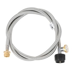 1Pc 6FT Propane Tank Hose Adapter 72 Inch with Gauge For Coleman Camp Stove