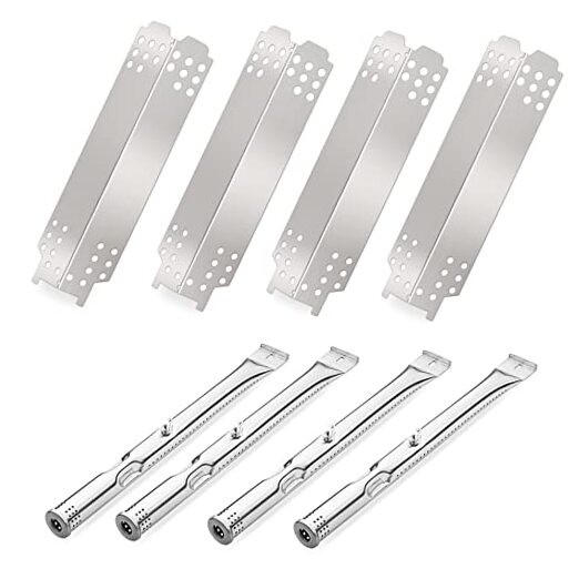 Burner Tube and Heat Plate Shield Stainless Steel Grill Replacement Repair Set
