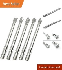 5-Pack Grill Burner Replacement Tubes – Universal Fit, Easy Install, Durable
