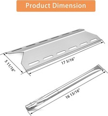 Burners Heat Plates for Charmglow 720-0234 Kirkland 720-0025 Nexgrill 720-0033
