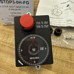 NEW American Flame E-Stop ESTOP3-0H Gas Timer 3 Hour ESTOP3-0H-FG